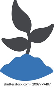 Farbsymbol für pflanzliche Vektorgrafik