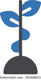 plant vector glyph colour icon