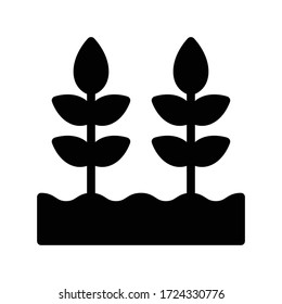 plant vector glyph flat icon