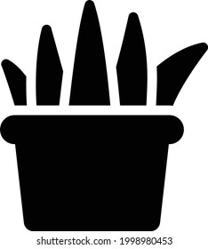 plant vector glyph flat icon
