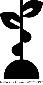 plant vector glyph flat icon