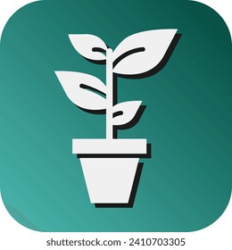 Plant Vector Glyph Gradient Background Icon For Personal And Commercial Use.
