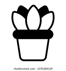 plant vector glyph icon. Hindu festival, Hindu celebration icon,