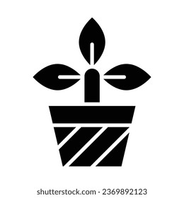 Plant Vector Glyph Icon For Personal And Commercial Use.
