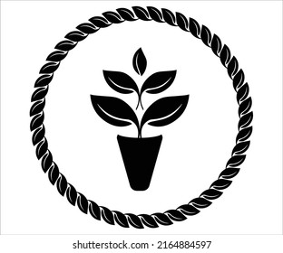 plant vector graphic design template
