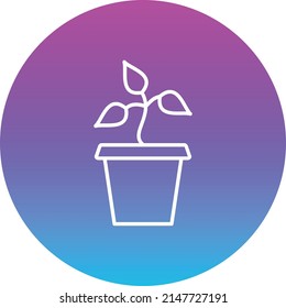 Pflanzensymbol. Kann für Druck-, Mobil- und Web-Anwendungen verwendet werden.