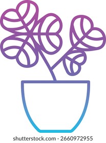 Icono de Vector de la planta. Se puede utilizar para aplicaciones de impresión, móviles y de Web.