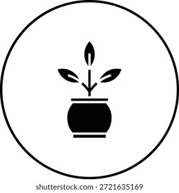 Icono de Vector de la planta. Se puede utilizar para aplicaciones de impresión, móviles y de Web.