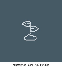 Plant vector icon. Plant concept stroke symbol design. Thin graphic elements vector illustration, outline pattern for your web site design, logo, UI. EPS 10.