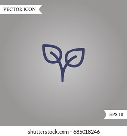 Plant vector icon, illustration symbol