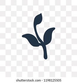 Plant vector icon isolated on transparent background, Plant transparency concept can be used web and mobile