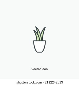 Icono de vector de planta. Calidad premium.
