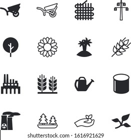 plant vector icon set such as: thread, vacation, city, drainage, horizontal, exotic, wedding, cover, machine, tower, colorl, texture, distribution, bush, holding, health, coconut, sapling, lineman