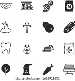 plant vector icon set such as: machinery, progress, infographic, building, distribution, spike, innovation, sack, spica, plastic, almond, onion, development, wild, growing, rye, dentist, rubber