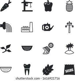 plant vector icon set such as: hazelnut, space, save, nut, crown, palm, solar, handle, plants, king, pouring, sunflower, care, electrician, development, juicy, mouth, sesame, fit, ocean, sprinkler