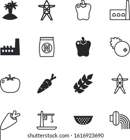 plant vector icon set such as: beautiful, travel, exotic, paradise, project, vacation, crop, berry, harvest, colored, bread, coconut, gardener, sack, clean, wallpaper, rubber, tasty, grass, gold