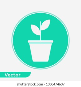 Plant vector icon sign symbol