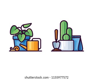 Plant vector icons
