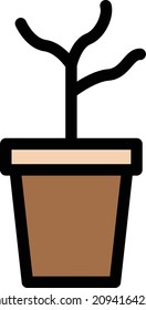 ilustración del vector vegetal aislado en un fondo transparente. iconos vectoriales de trazo para el concepto o gráficos web.