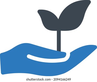 plant vector illustration isolated on a transparent background. glyph vector icons for concept or web graphics.