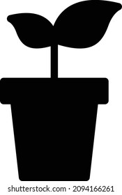plant vector illustration isolated on a transparent background. glyph vector icons for concept or web graphics.