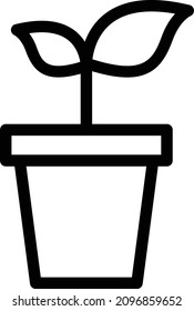 pflanzliche Vektorgrafik einzeln auf transparentem Hintergrund. Strich-Vektorsymbole für Konzept- oder Web-Grafiken.