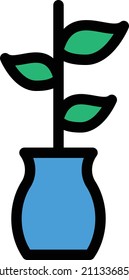 Plant Vector illustration on a transparent background.Premium quality symmbols.Stroke vector icon for concept and graphic design.