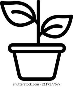 plant Vector illustration on a transparent background. Premium quality symbols. Stroke vector icon for concept and graphic design.