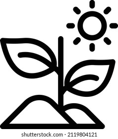 plant Vector illustration on a transparent background. Premium quality symbols. Stroke vector icon for concept and graphic design.