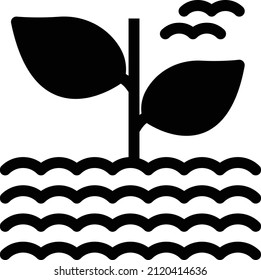 ilustración de planta Vector en un fondo transparente. Símbolos de calidad premium. Icono vector glifos para concepto y diseño gráfico.