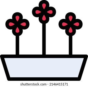 ilustración de planta Vector en un fondo transparente. Símbolos de calidad premium. Icono vectorial de trazo para el concepto y diseño gráfico.