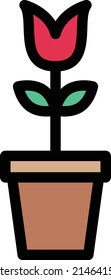 plant Vector illustration on a transparent background. Premium quality symbols. Stroke vector icon for concept and graphic design.