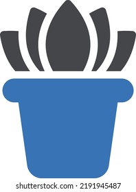 ilustración de planta Vector en un fondo transparente. Símbolos de calidad superior. Iconos vectoriales de glifos para diseño de conceptos y gráficos.