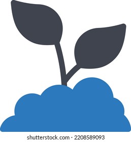 ilustración de planta Vector en un fondo transparente. Símbolos de calidad superior. Iconos vectoriales de glifos para diseño de conceptos y gráficos.     