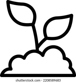 pflanzliche Vektorgrafik auf transparentem Hintergrund. Hochwertige Symbole. Dünne Vektorsymbole für Konzept und Grafikdesign. 
