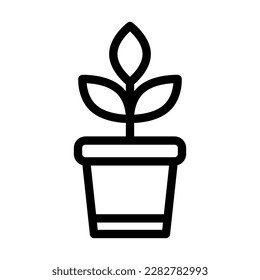 Plant Vector Line Icon Design
