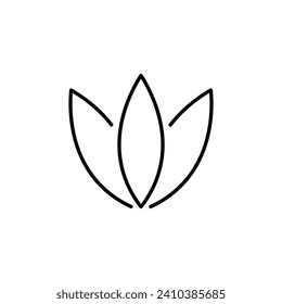 Plant Vector Line Icon. Suitable for books, stores, shops. Editable stroke in minimalistic outline style. Symbol for design 