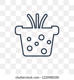 Plant vector outline icon isolated on transparent background, high quality linear Plant transparency concept can be used web and mobile