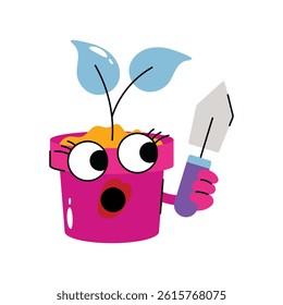Plant vector Sticker. Eps 10 file