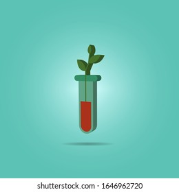 Plant in vitro isometric icon. Simple color vector of science icons for ui and ux, website or mobile application