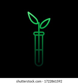 plant in vitro nolan icon. Simple thin line, outline vector of Education icons for ui and ux, website or mobile application