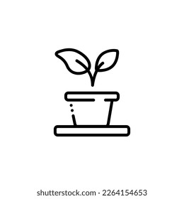 plant wall vector icon illustration