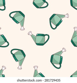 plant waterer , cartoon seamless pattern background