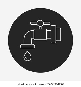 plant waterer line icon