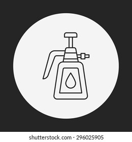 plant waterer line icon