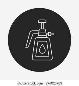plant waterer line icon