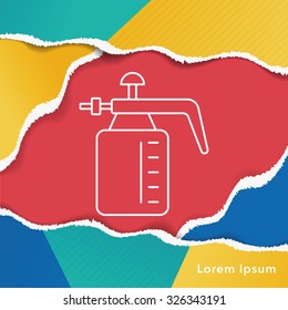 plant waterer line icon