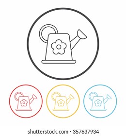 plant waterer line icon