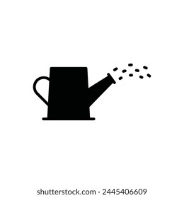 Plant waterer vector icon. Watering can flat sign design. Pour water symbol pictogram. Agriculture garden tool waterer UX UI icon