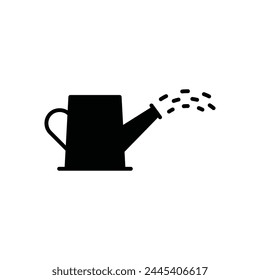 Plant waterer vector icon. Watering can flat sign design. Pour water symbol pictogram. Agriculture garden tool waterer UX UI icon